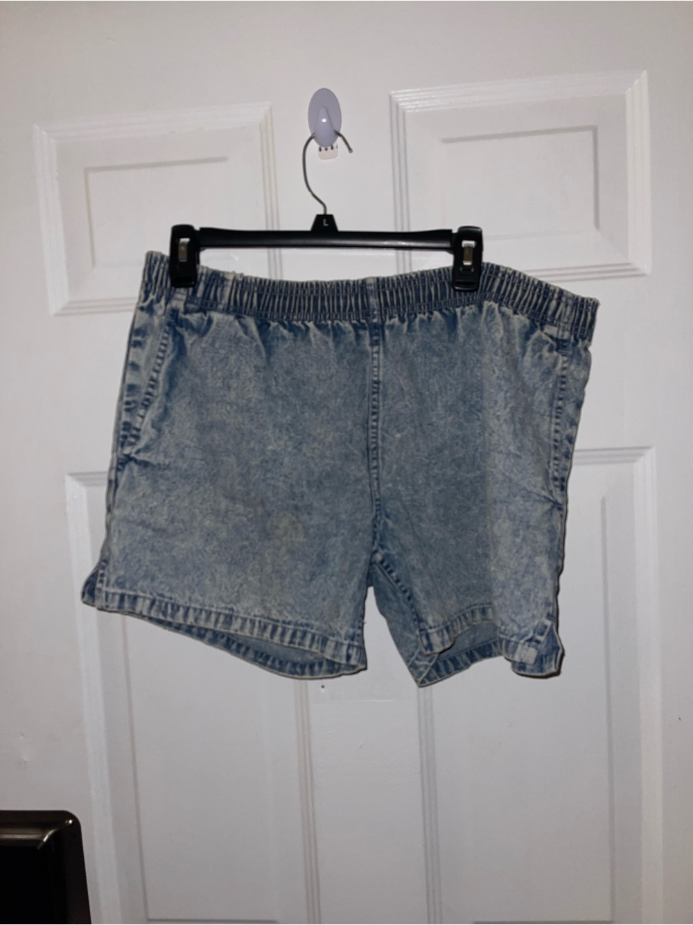 Vintage Dash Light Blue Acid Wash Denim Shorts - Size Medium